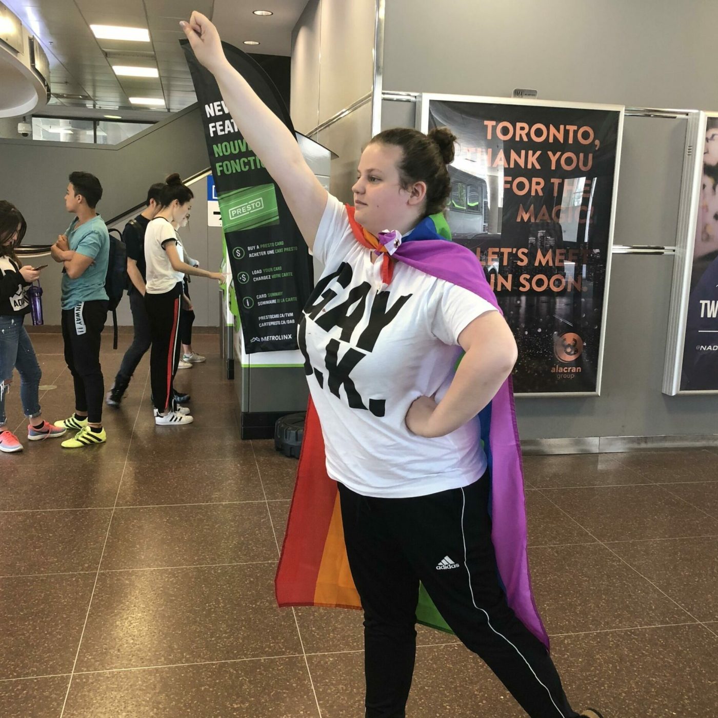 Pride1 Elliot celebrating Queer identity with members of the 2SLGBTQI+ community