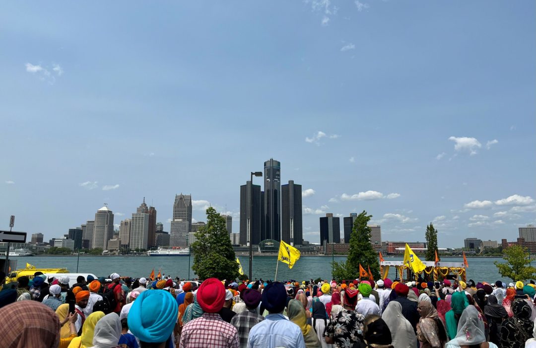 pic 2 Aneil and her family and friends at the Nagar Kirtan or Khalsa Day Parade in Windsor, ON
